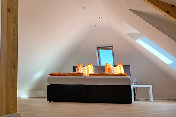 Ferienwohnung 2: Schlafzimmer obere Etage