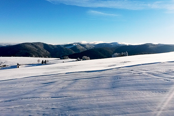 Winter am Schauinsland - Nebel im Tal